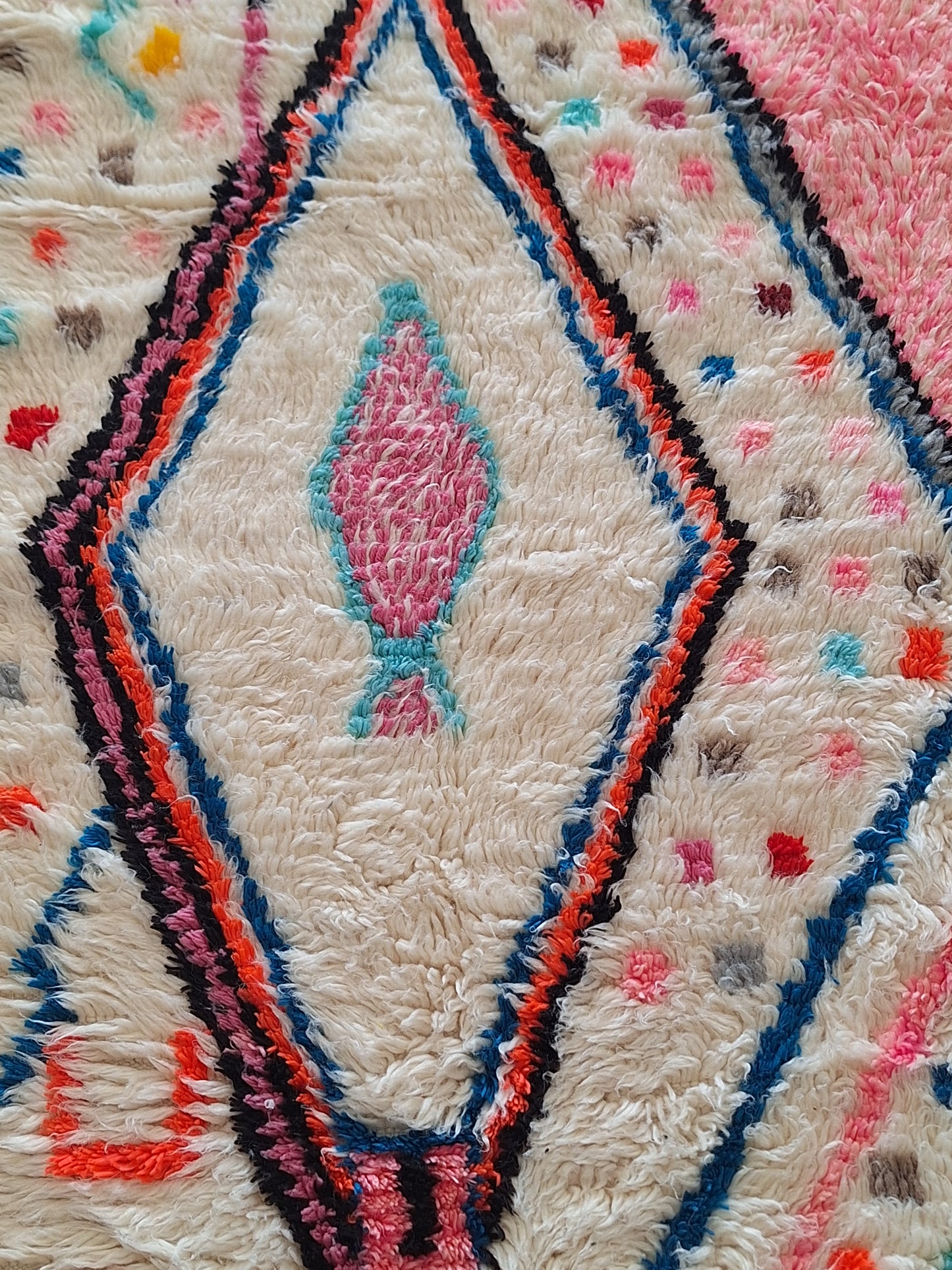 NEW - Tapis Berbère Azilal Coloré 2m60 x 1m40 N°57