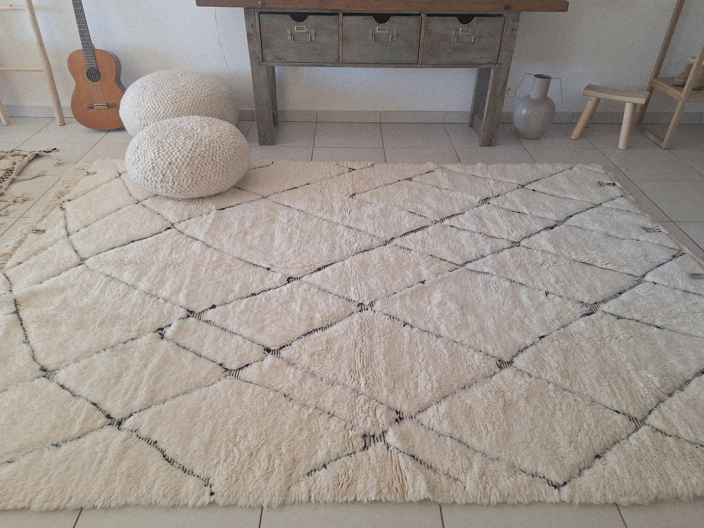 NEW - Tapis berbère Beni Ouarain 3m04 x 2m08 N°52 -30% VENDU