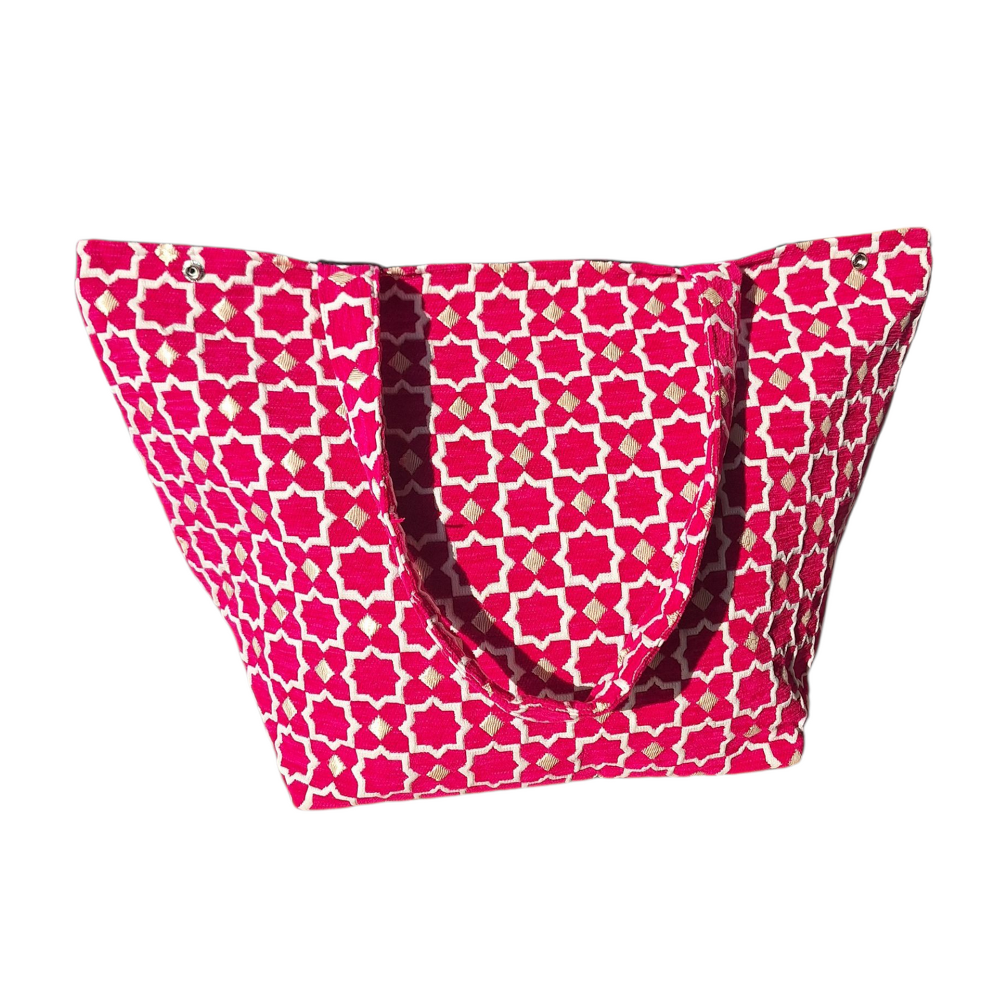 Cabas en tissu coloré fait main – Artisanat marocain éthique et écoresponsable