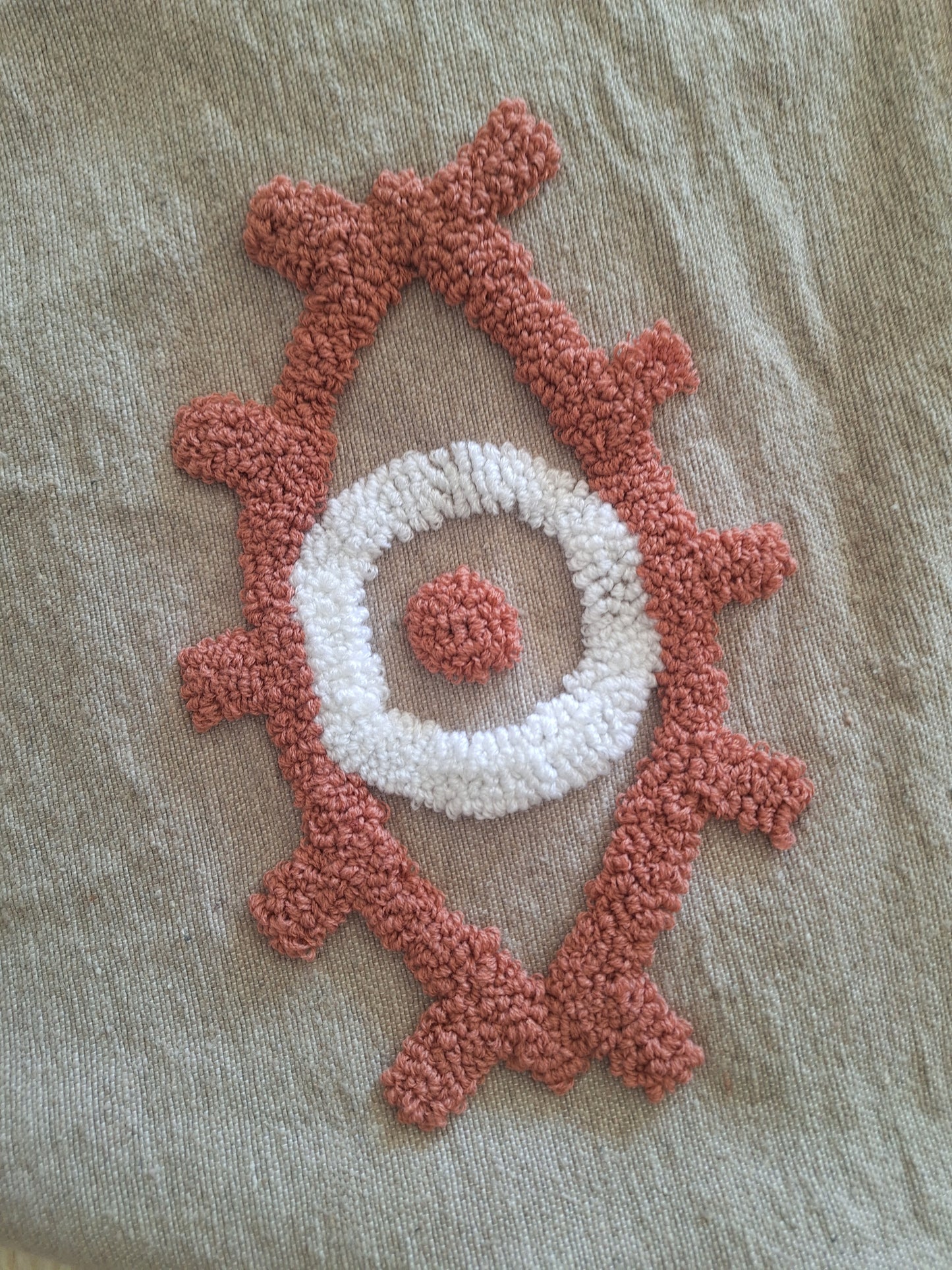 NEW - Plaid brodé berbère en coton et laine – Modèle coloré