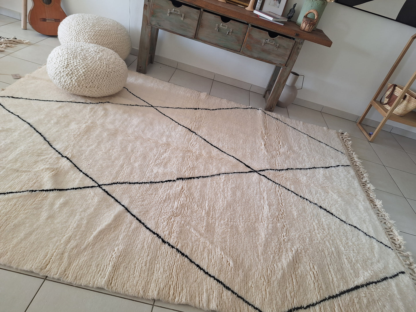 NEW - Tapis berbère Beni Ouarain 2m95 x 2m20 N°56