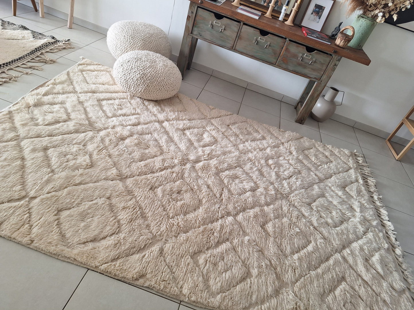 NEW - Tapis berbère Beni Ouarain 2m96 x 1m91 N°61