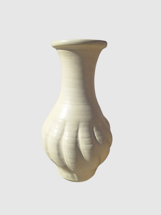 Vase artisanal en céramique – Crème