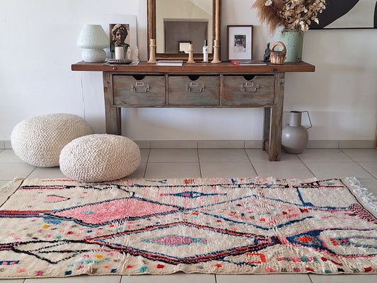 NEW - Tapis Berbère Azilal Coloré 2m60 x 1m40 N°57 -40%