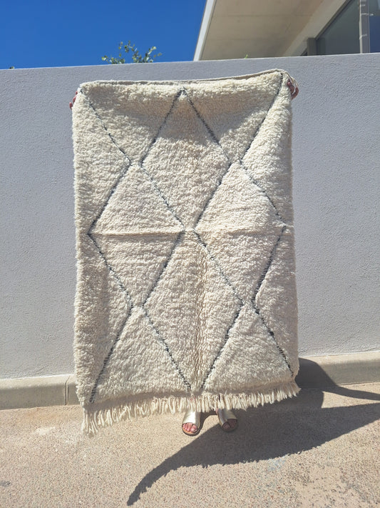 Tapis berbère Beni Ouarain 1m43 x 1m N°40 -30%