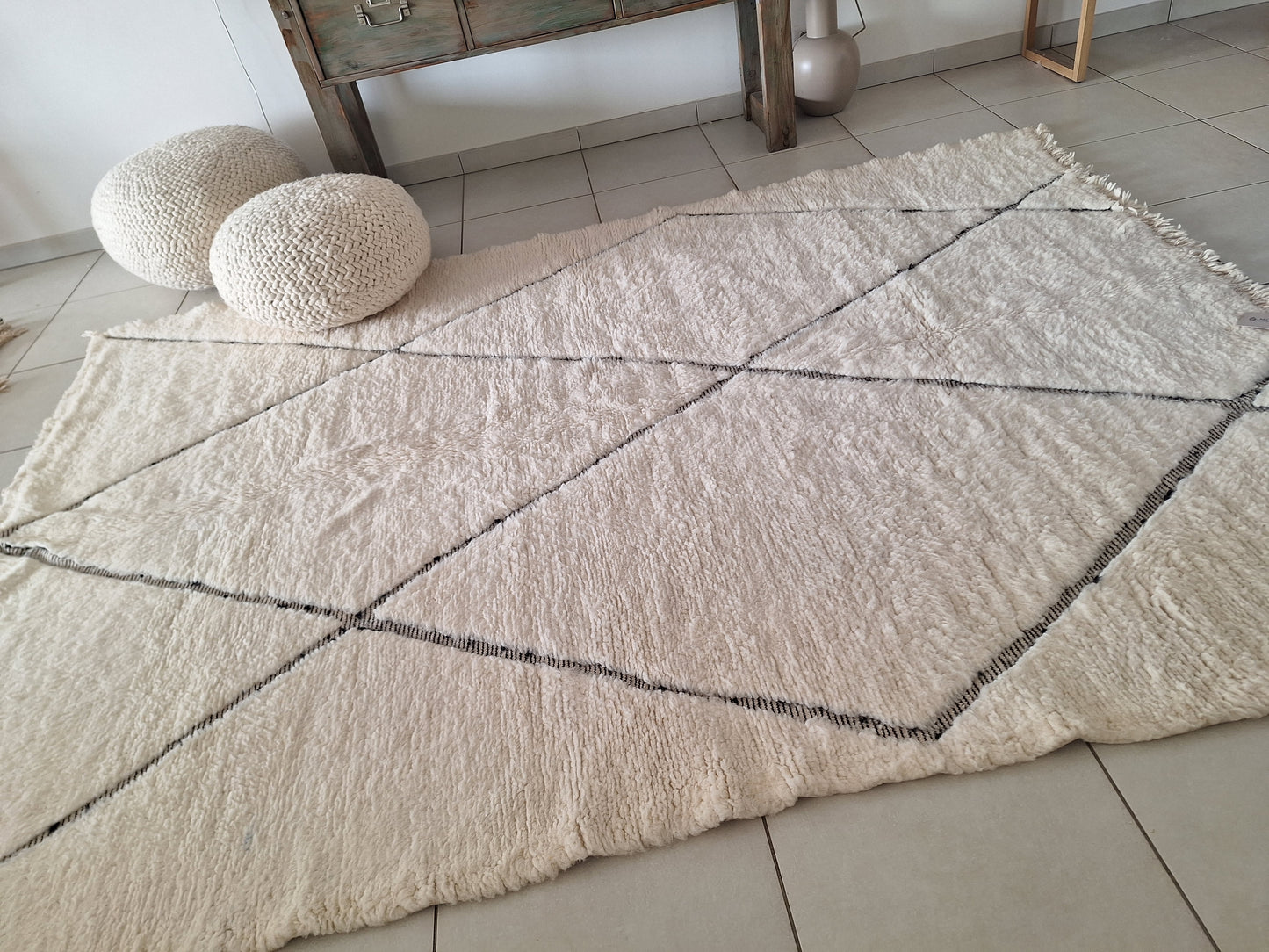 NEW - Tapis berbère Beni Ouarain 2m85 x 2m06 N°60