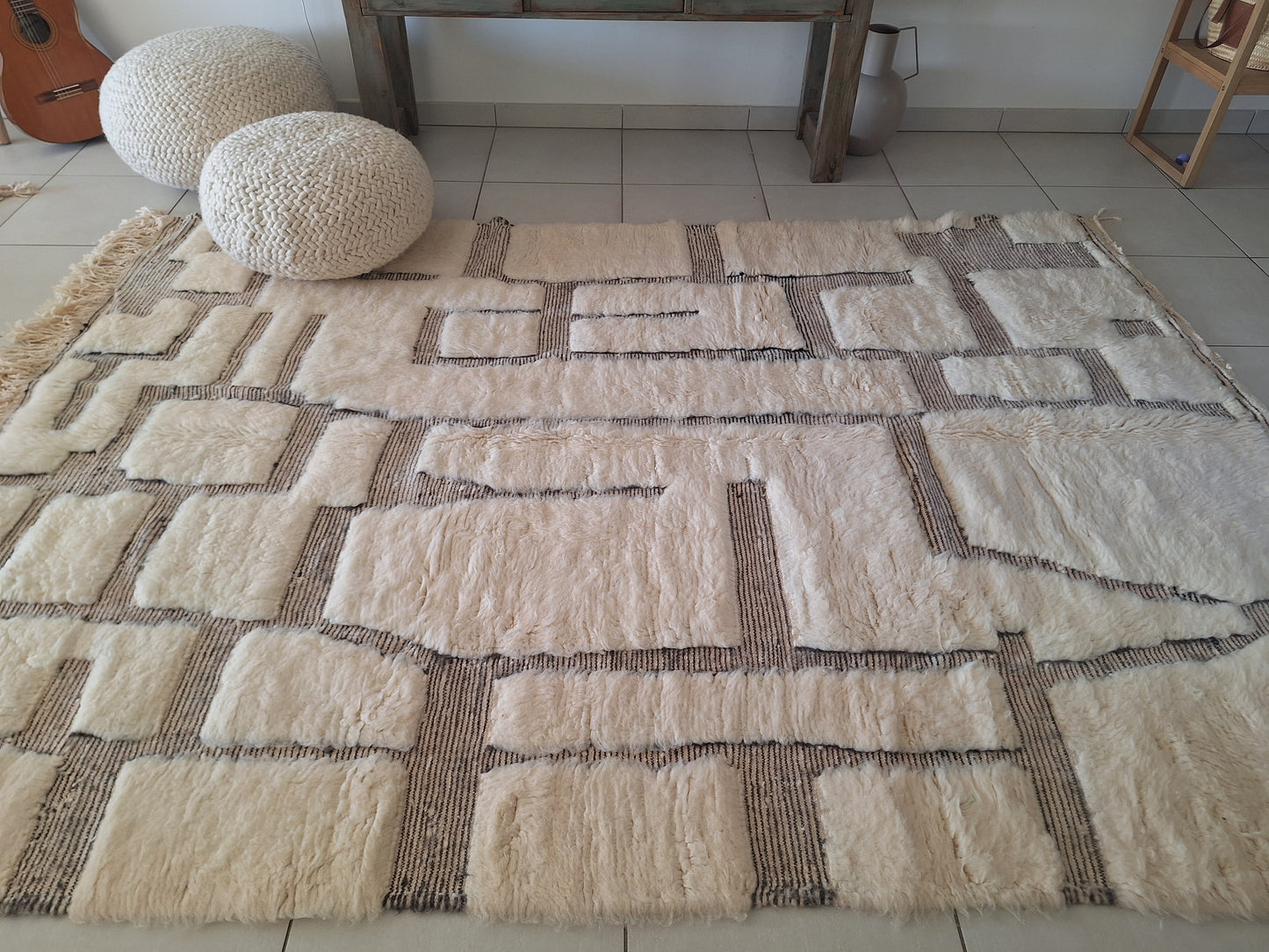 NEW - Tapis berbère Beni Ouarain 3m x 1m98 N°54
