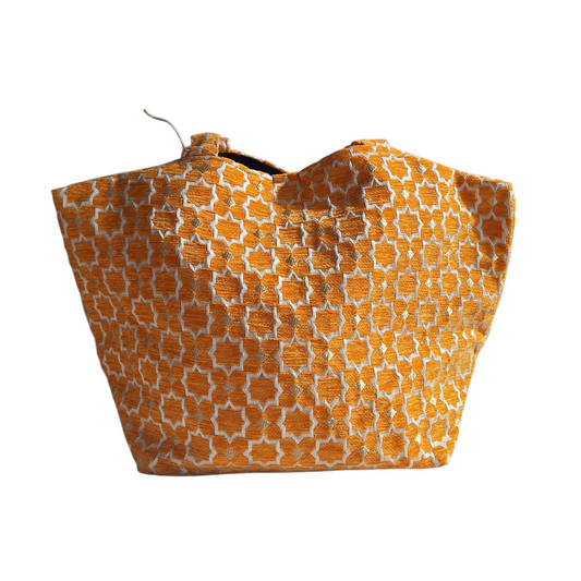 Cabas en tissu coloré fait main – Artisanat marocain éthique et écoresponsable